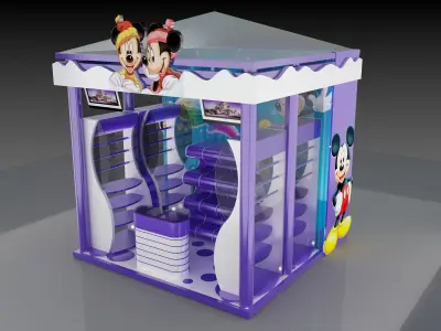 Booth Exhibition Stand a204 3D model
