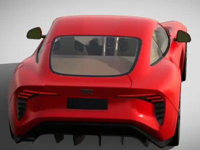 3D Red Car model 3D model