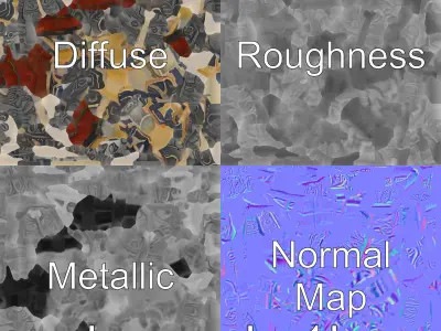 Ancient Rune-Inscribed Sword with Flaming Effect Low-poly 3D model