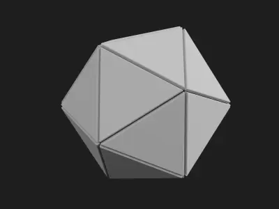 Ico Sphere decoration Free 3D print model