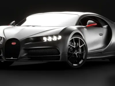 Bugatti Chiron Sport 2021 Noire Premium 3D model