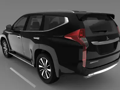 2018 MITSUBISHI PAJERO SPORT DAKAR with HQ INTERIOR 3D model