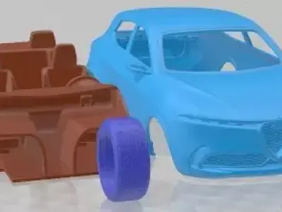 Alfa Romeo Tonale 2019 Printable Car 3D print model