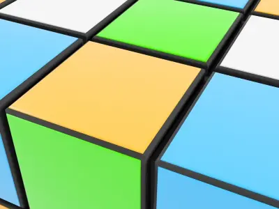 Rubiks cube 3D model