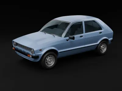 Daihatsu Charade 1977 3D model