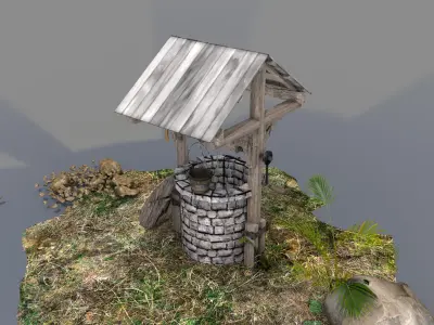 Medieval Water Well  3D model