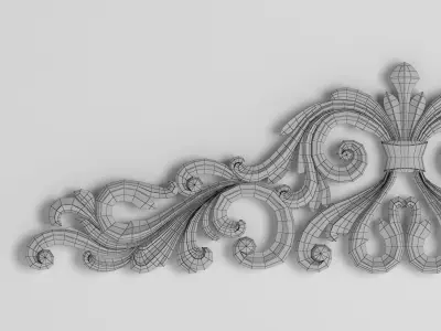 3D model decor carved 3D print model