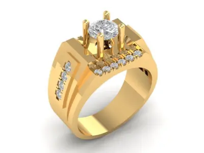 LUXURY DIAMOND RING FOR MEN 380 3D print model