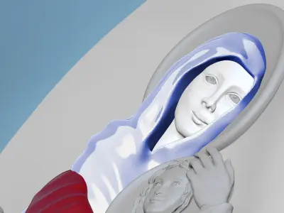 The Holy family in its Journey to Egypt 3D print model