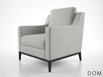 Dom Edizione Cristine small armchair  3D model