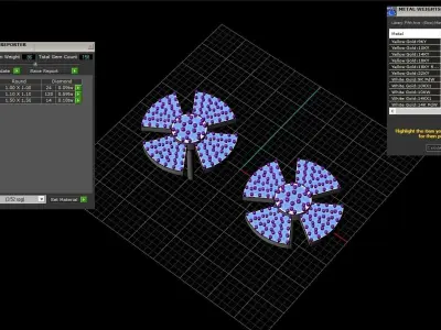 Lightweight earring necklace pendant model 913 3D print model