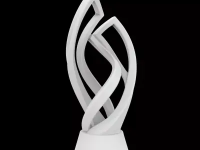 Elegant F1 Trophy Sculpture 3D print model