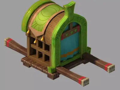 Game City - Sedan Chair 3D model