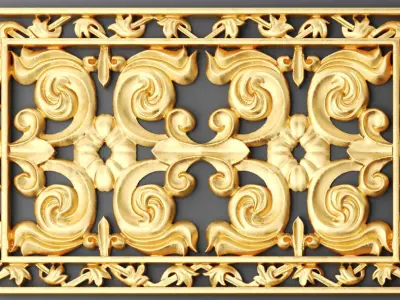 Fretwork SET 3D 12 3D model
