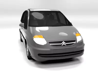 CITROEN C8 LOWPOLY Low-poly 3D model