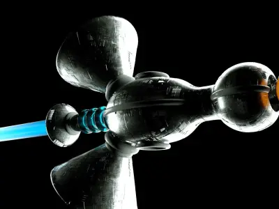 Caplan thruster Low-poly 3D model