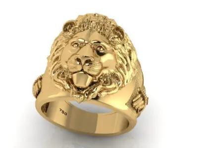 Anel de Lion   Leao 3D print model