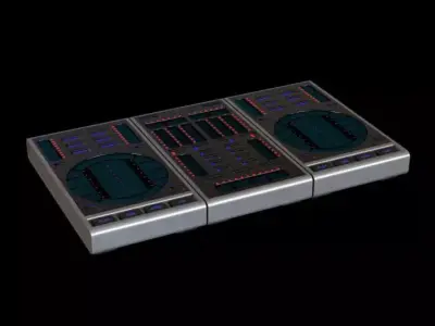 Musical Equipment  Dj Turntable 3D model