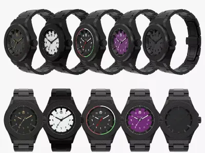 Elite Modular Black Watches 3D model