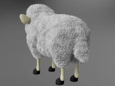 Cartoon Sheep 3D Model 3D model