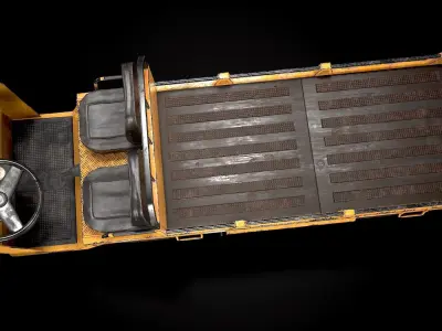 Loader truck Low-poly 3D model