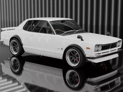 Nissan Skyline GT-R 1968-1972 3D model