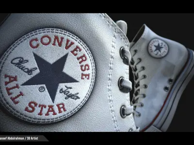 Converse Shoes 3D Model 3D model