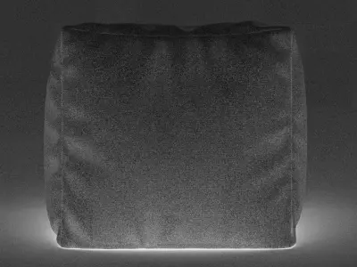 3d model puf cube ottoman 3D model