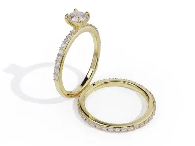 ENGAGEMENT RING FREE 3D PRINT MODEL Free 3D print model