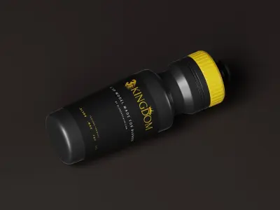 Bicycle Water Bottle  Low-poly 3D model