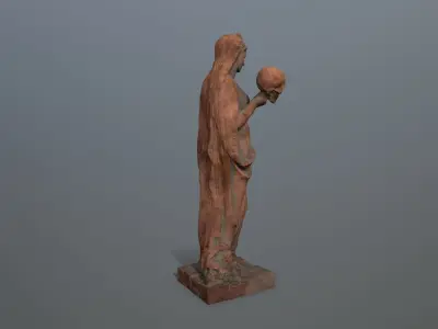 Afrodit Statue Low-poly 3D model