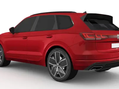 Volkswagen Touareg 2024 Low-poly 3D model