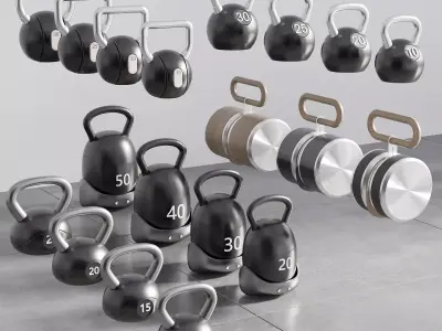 GYM AND FITNESS EQUIPMENT ASSET NO5 A 3D model