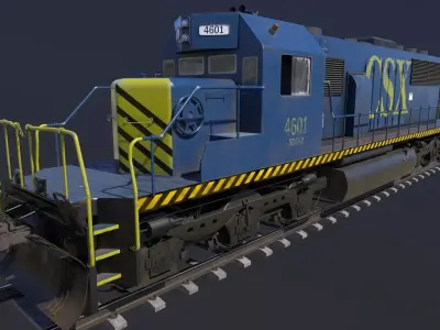 Locomotive Engine 3D model