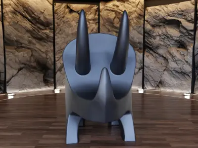 Triceratops DIno Creature Figure Fan Art Toy 3D print model