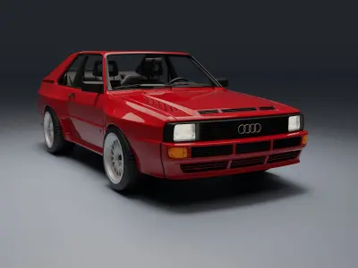 Audi Sport Quattro Low-poly 3D model