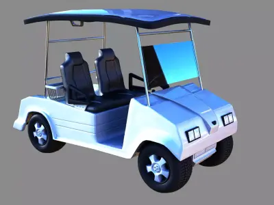 Golf cart 3D model