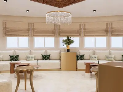 Moroccan Living Room Set 3D Model 3D model