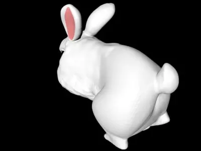 Snowball rabbit 3D model