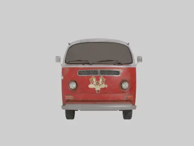 Retro Van 3D model