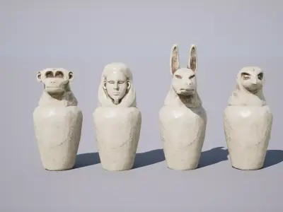 Canopy Vase Low-poly 3D model