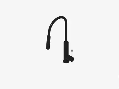 Sink Mixer - Luxury - Modern - Pull Out Low-poly 3D model