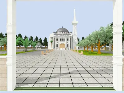 mosque  3d 3D model