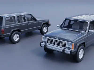 Jeep Cherokee XJ 1984   3D print model