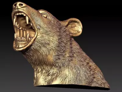 Roaring Bear 3D print model