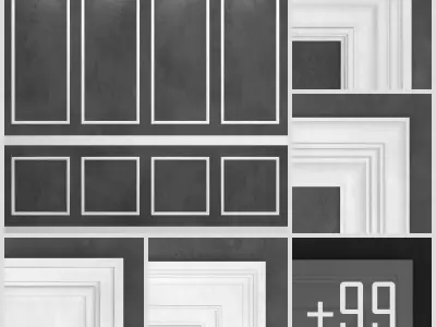 99 Architectural Mouldings Plaster 1 3D model