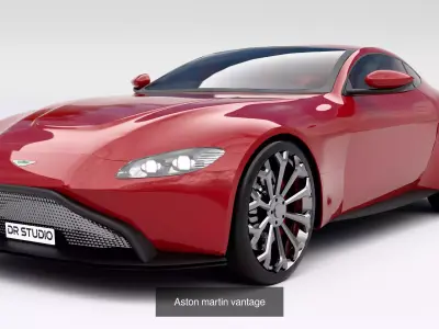 Aston Martin Car Collection 3D Model Pack