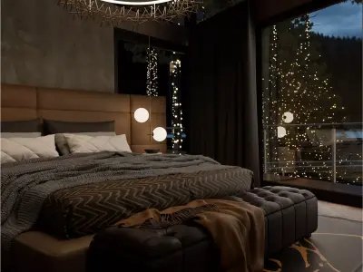 Christmas chalet Pine Haven 3D model