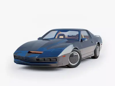 Knight Rider Low-poly 3D model