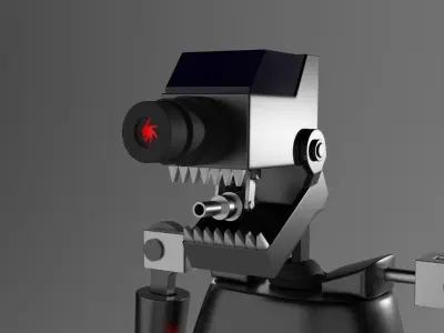 SecurityBot humanoid robot Free 3D model